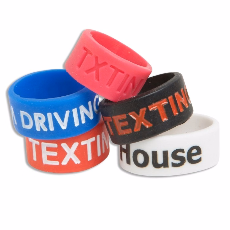 Silicone Thumb Rings Debossed or Embossed