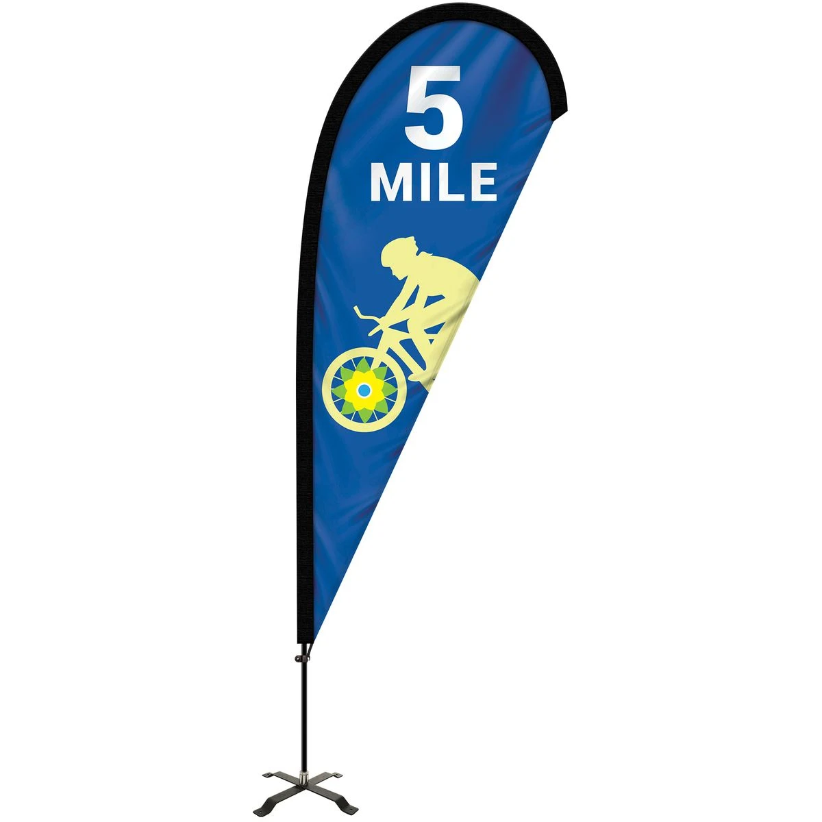 6' Portable Single Reverse Teardrop Kit with Cross Base 1