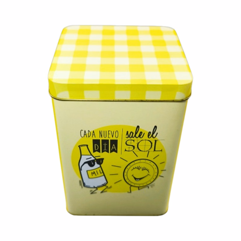 Custom Square Tinplate Snacks Container