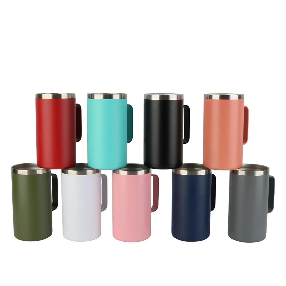 20 Oz. Stainless Steel Insulated Tumbler Mug with Handle 1