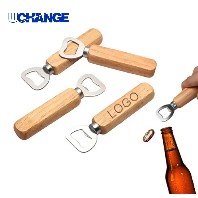 Wood Handle Bottle Opener for Home Bars & Promotional Gifts 1