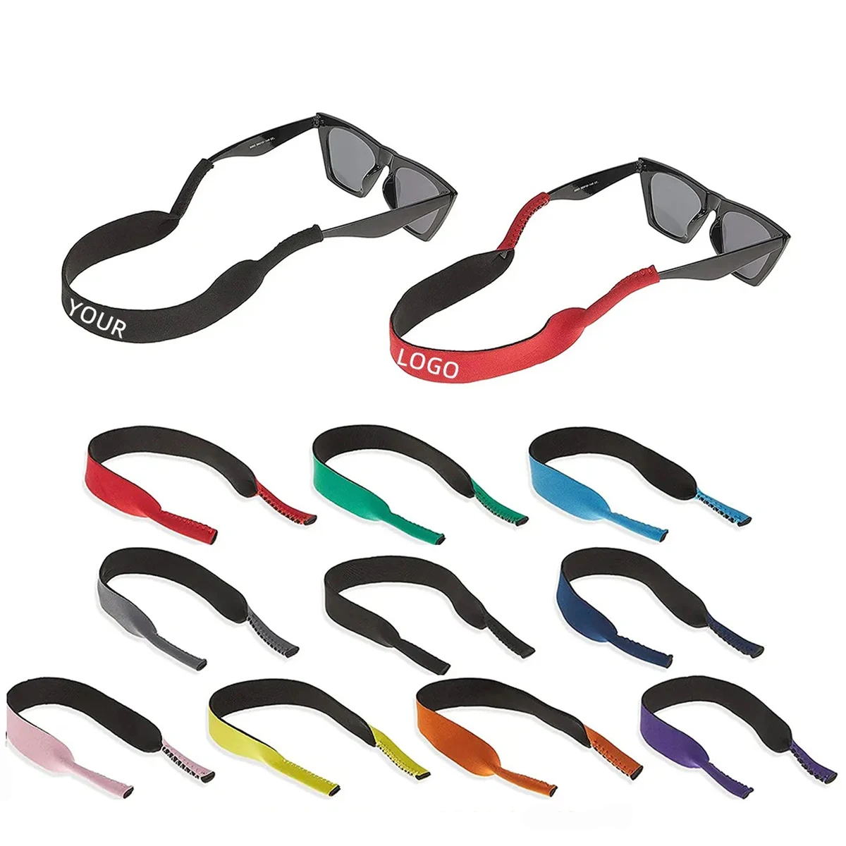 Neoprene Glasses Strap Retainer, custom sports ball with logo imprint 1