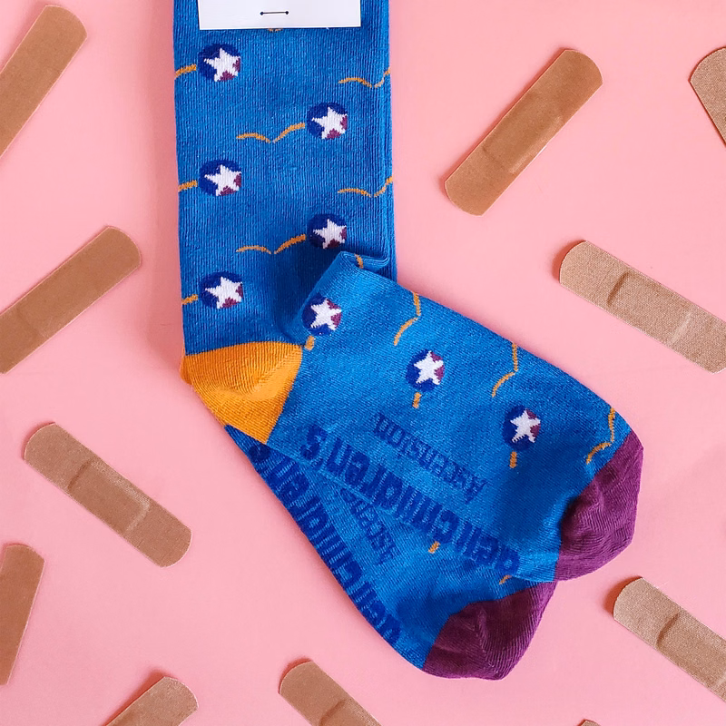 Patterned Pharmacist Socks - Dispense Comfort All Day Long - American Made