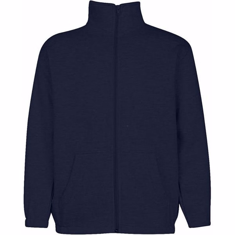 Youth Mock Neck Zippered Sweatshirts - Navy Size 7/8 (S)
