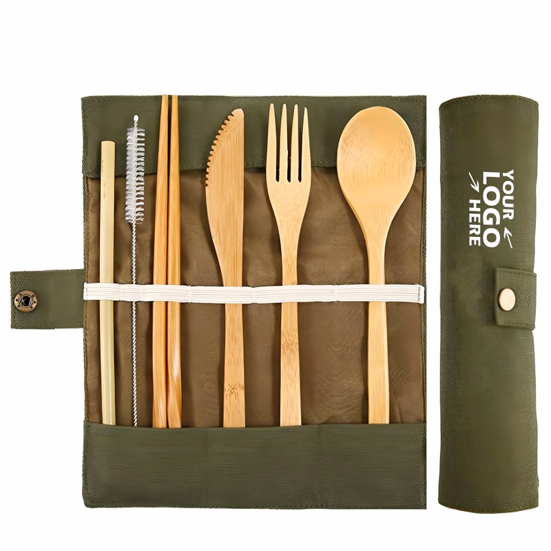 Eco-Friendly Bamboo Travel Cutlery Set
