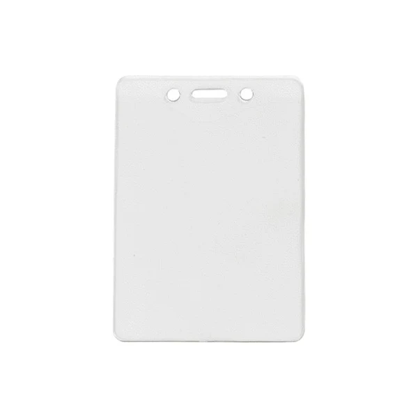 3.25" W x 4.80" H - Vertical Clear Vinyl Badge Holder (Blank) 1