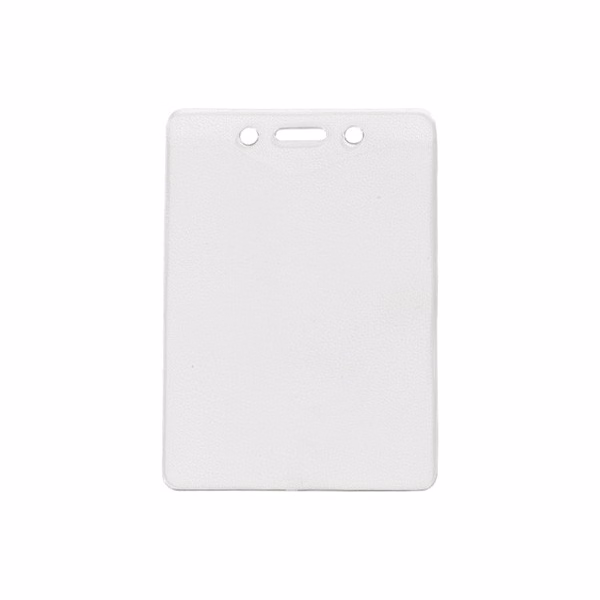 3.25" W x 4.80" H - Vertical Clear Vinyl Badge Holder (Blank)
