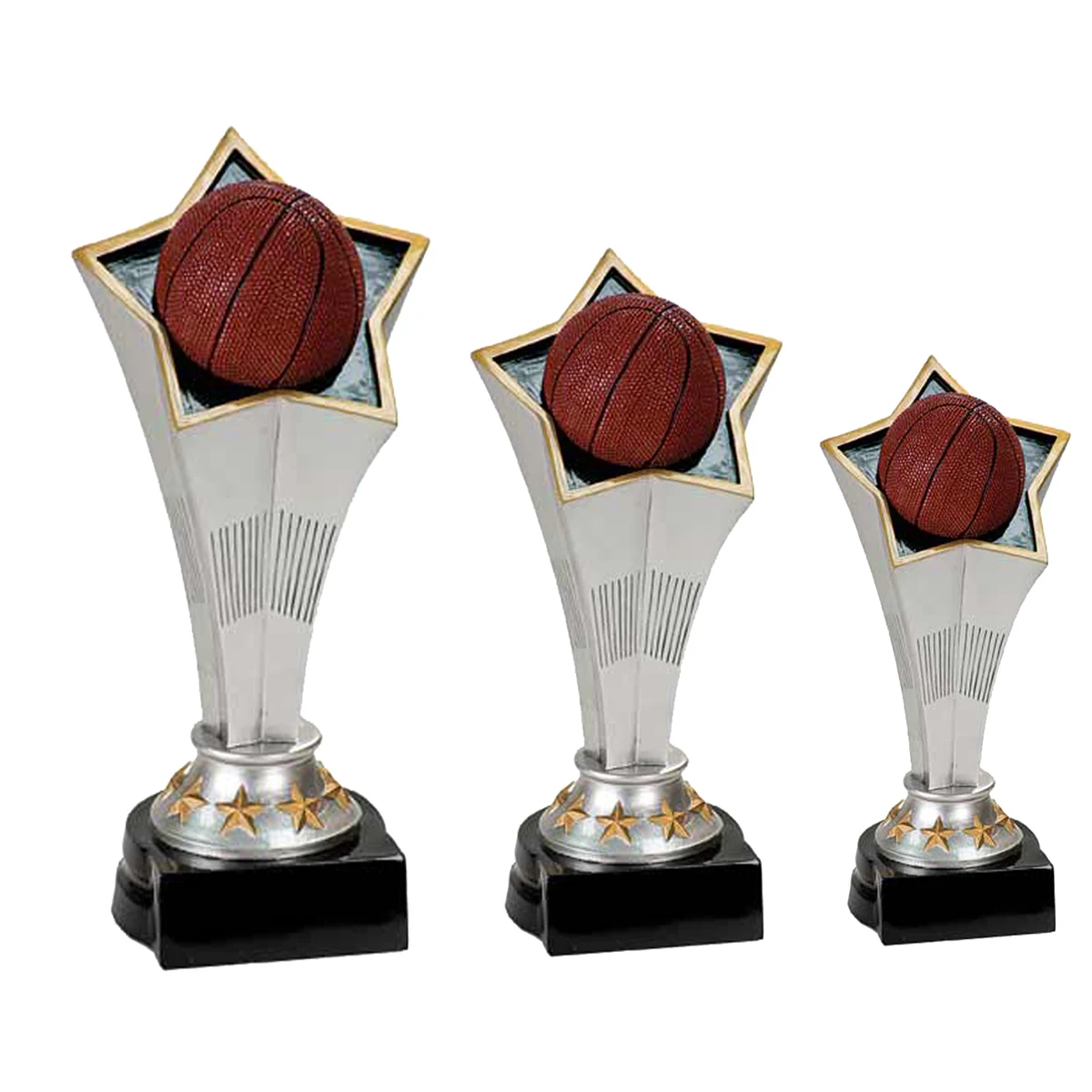 5.75" Basketball Rising Star Resin Trophy 1