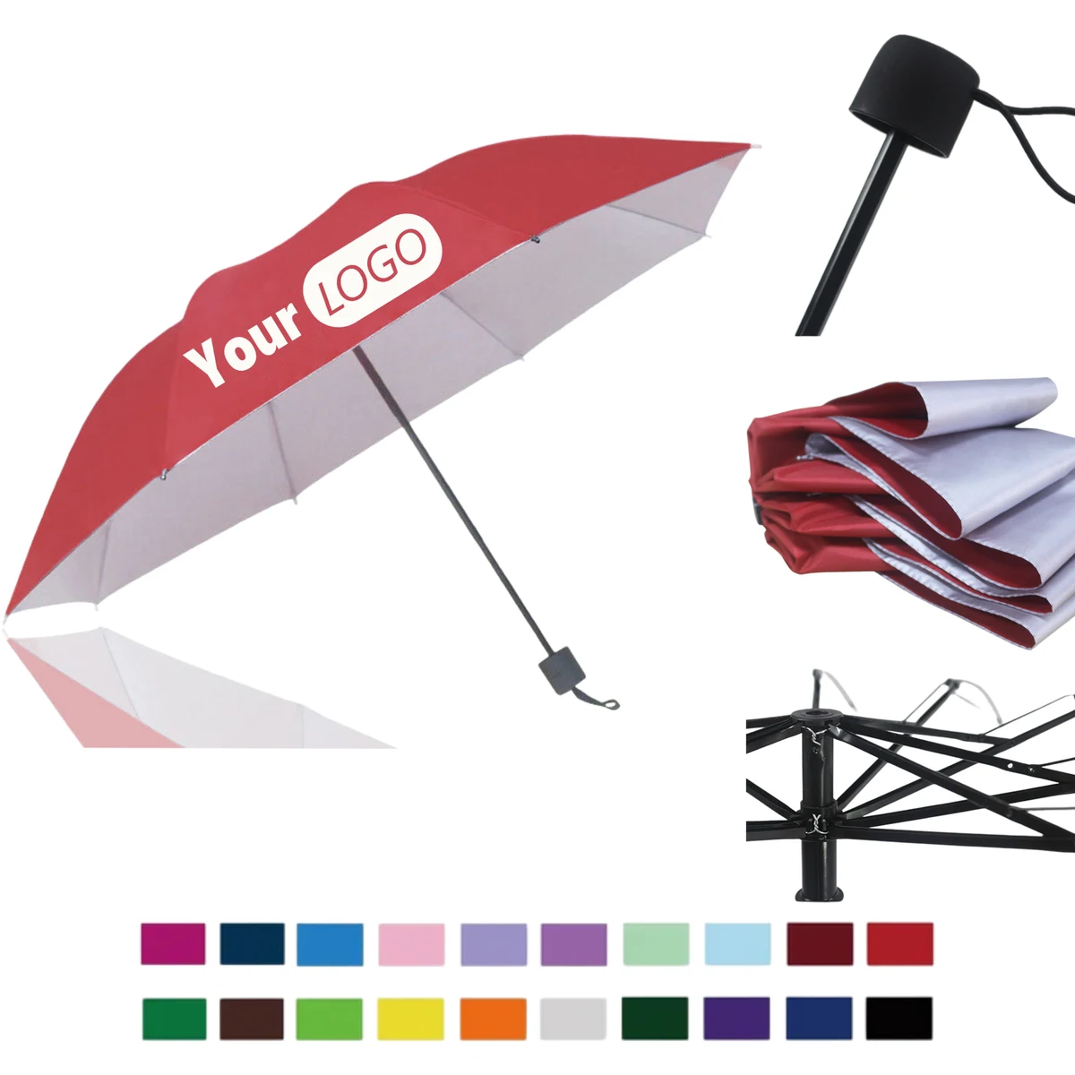 Colorful Compact Umbrella for Sun and Rain 1