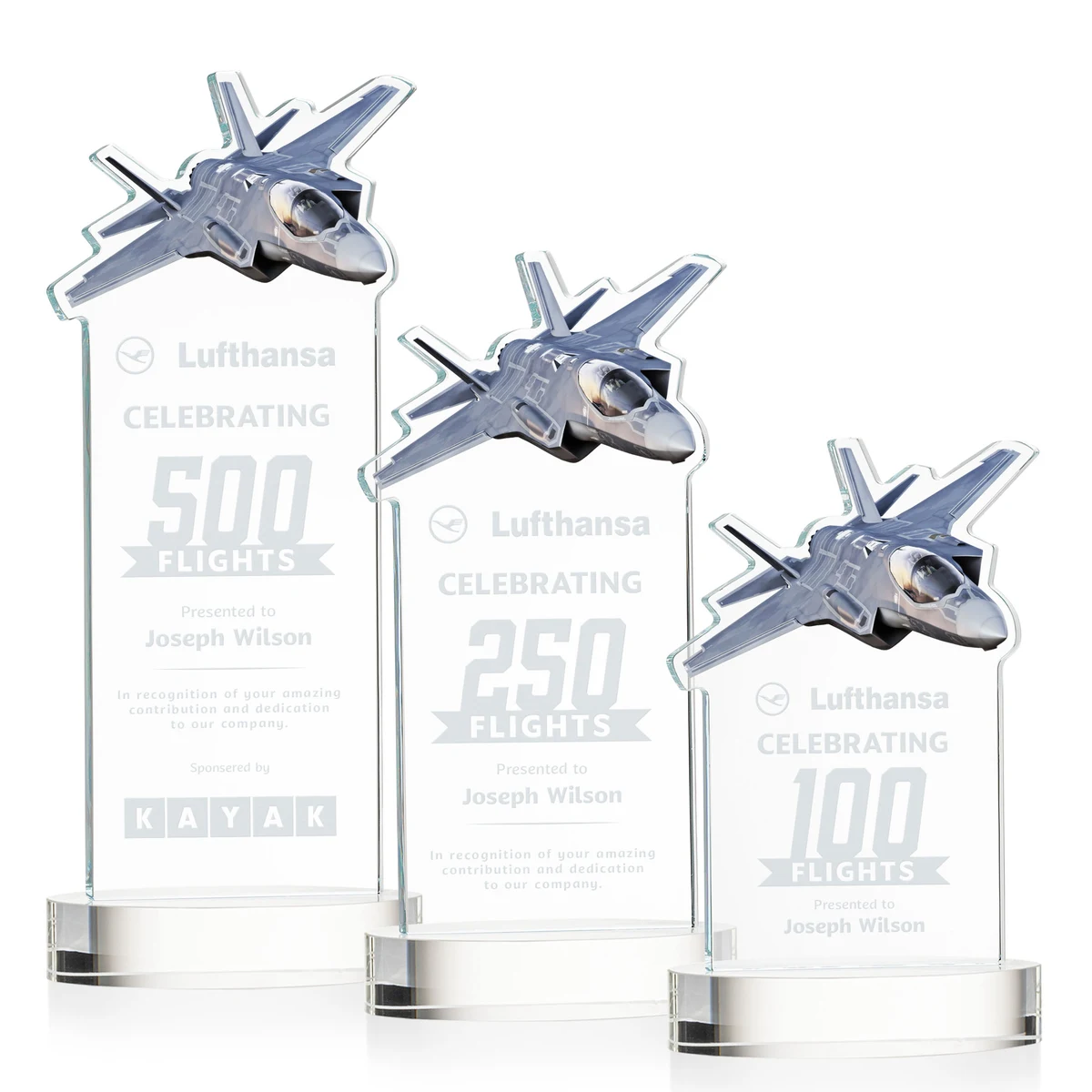 Top Gun Award on Alberton Base - Clear 1