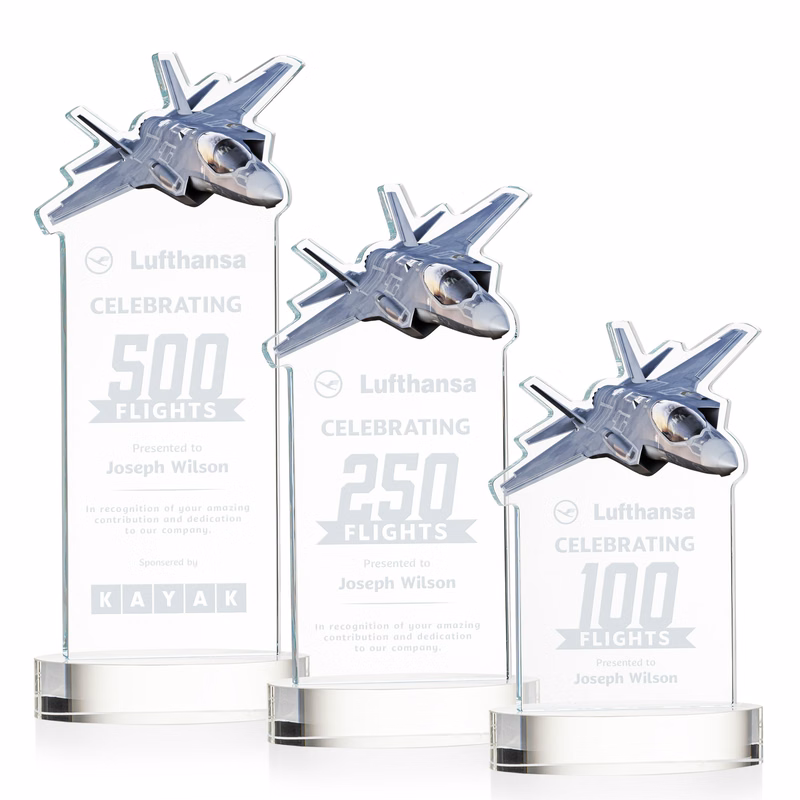 Top Gun Award on Alberton Base - Clear