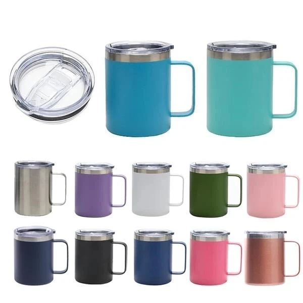 12 oz Insulated Coffee Cup with Lid 1