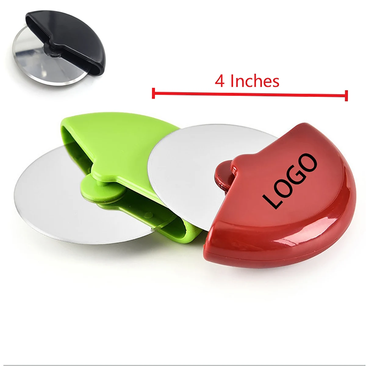 430 Stainless Steel Round Pizza Cutter 1