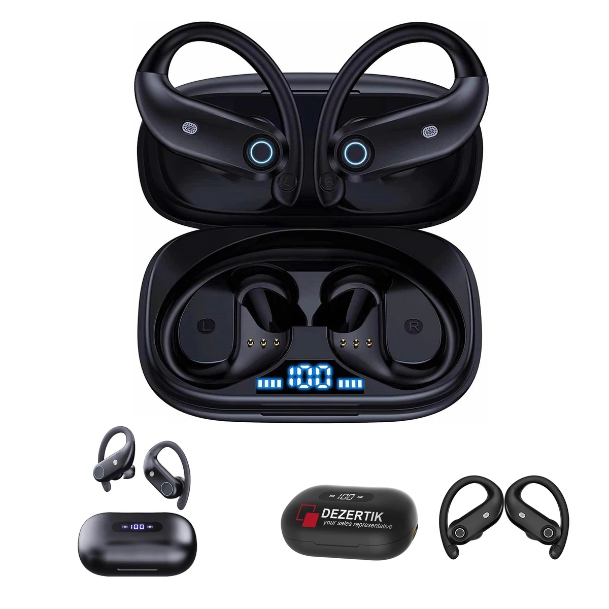Luxurious Bluetooth Earbuds W/ Led Power Display 1