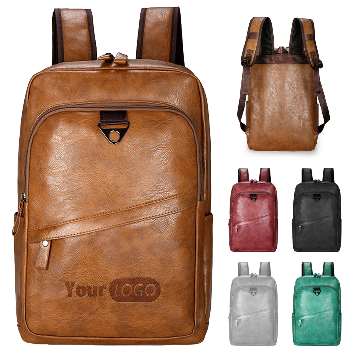 Pu Elegant And Durable Leather-Style Backpack For Every Occasion 1
