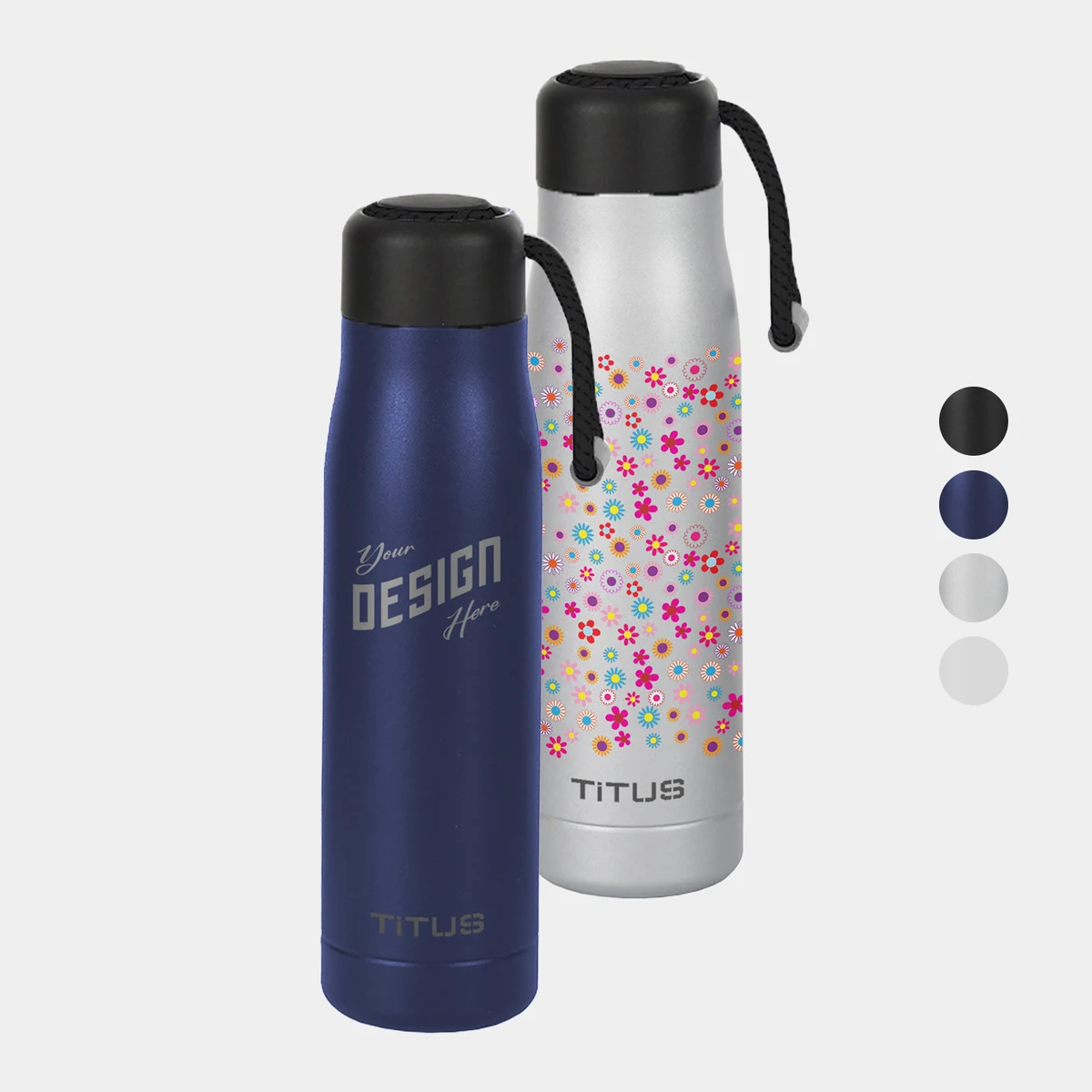 Premium 17 oz TiTUS® Stainless Steel Insulated Sports Water Bottle 1
