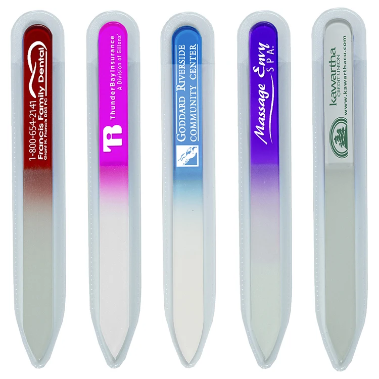 "Nailed It" Tempered Glass Nail File in Clear Sleeve 1