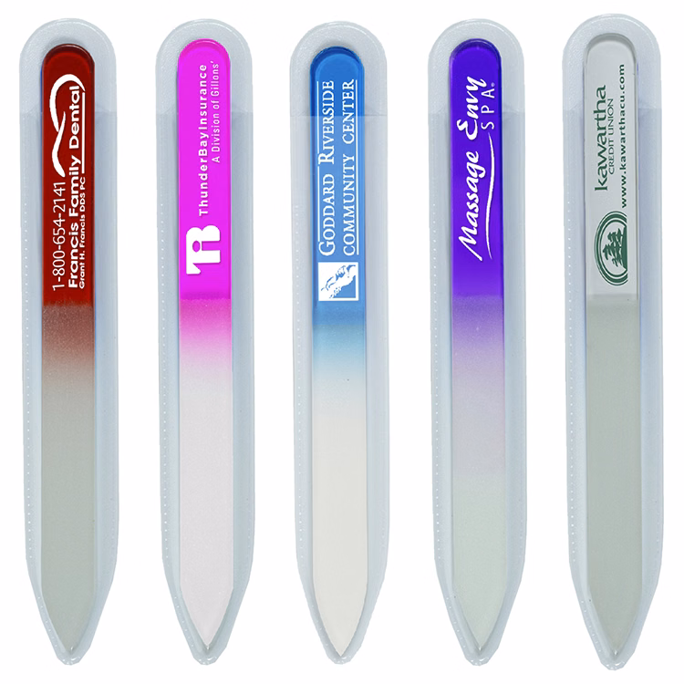 "Nailed It" Tempered Glass Nail File in Clear Sleeve