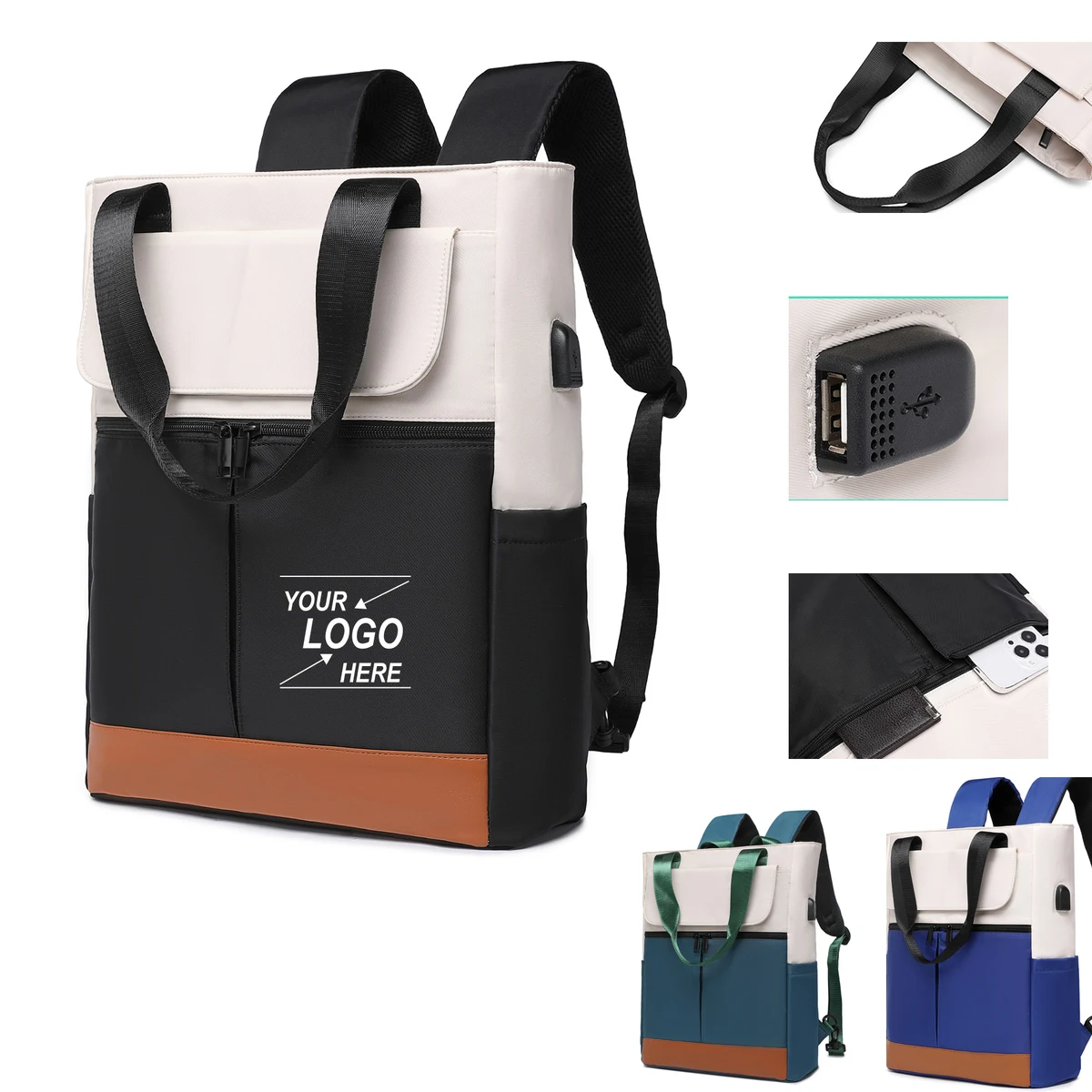 Women's Convertible Laptop Backpack for Work and Travel 1