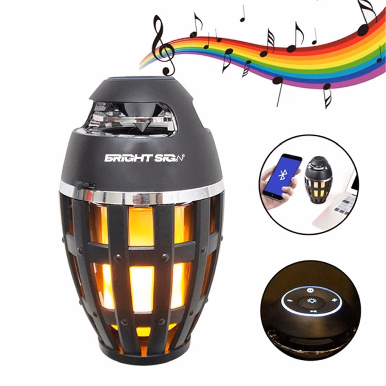 LED Bluetooth Speaker with Flame Effect Light