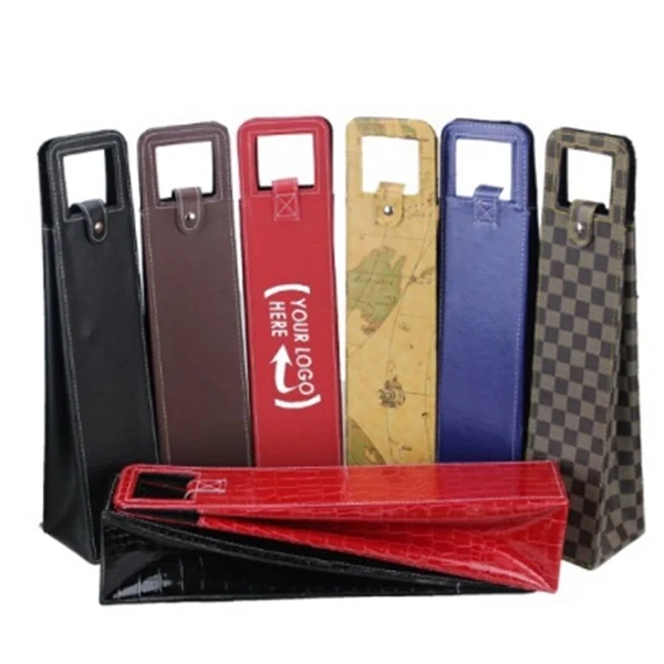 Leatherette Wine Bottle Bag 1