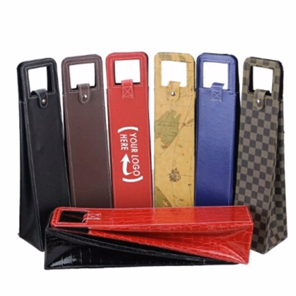 Leatherette Wine Bottle Bag