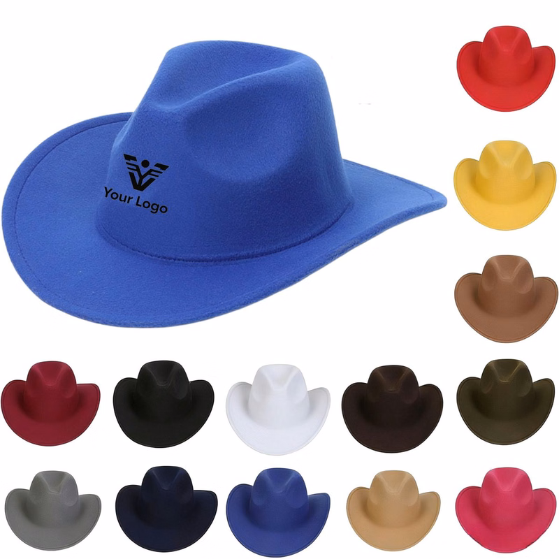 Wide Brim Wool Felt Cowboy Hat