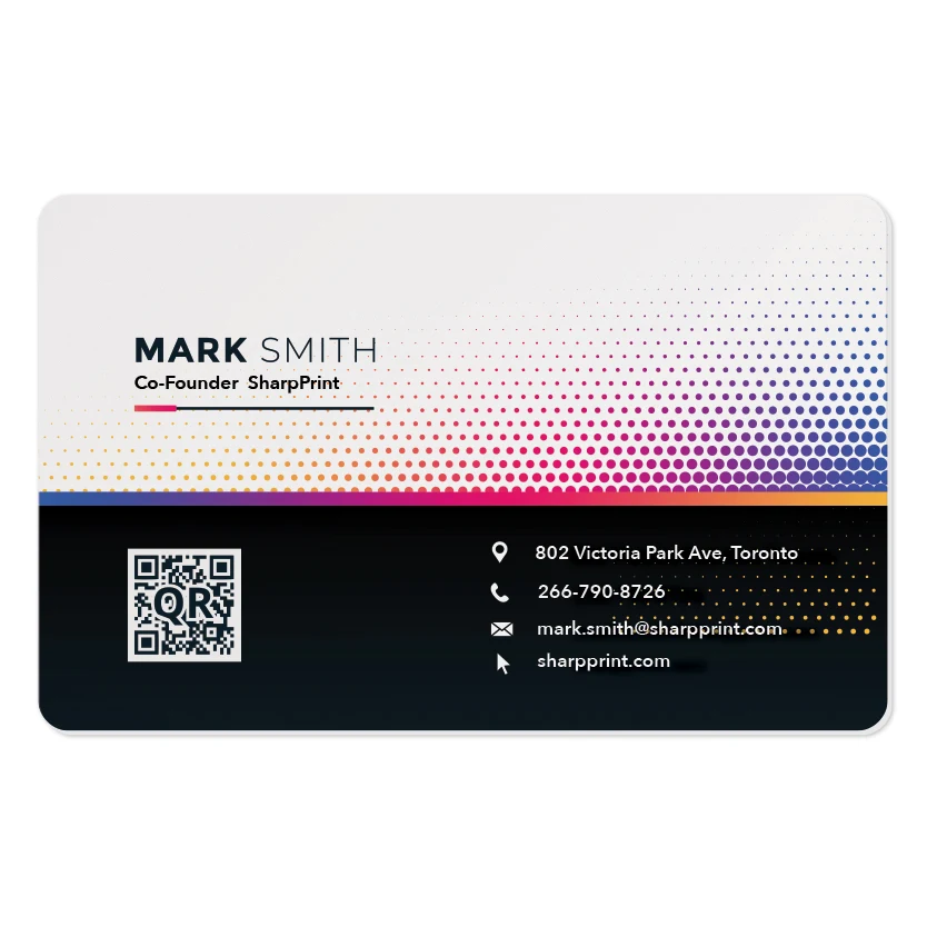 Plastic Wallet Card .024 White Gloss Vinyl, Digital Full Colour & UV Varnish 1