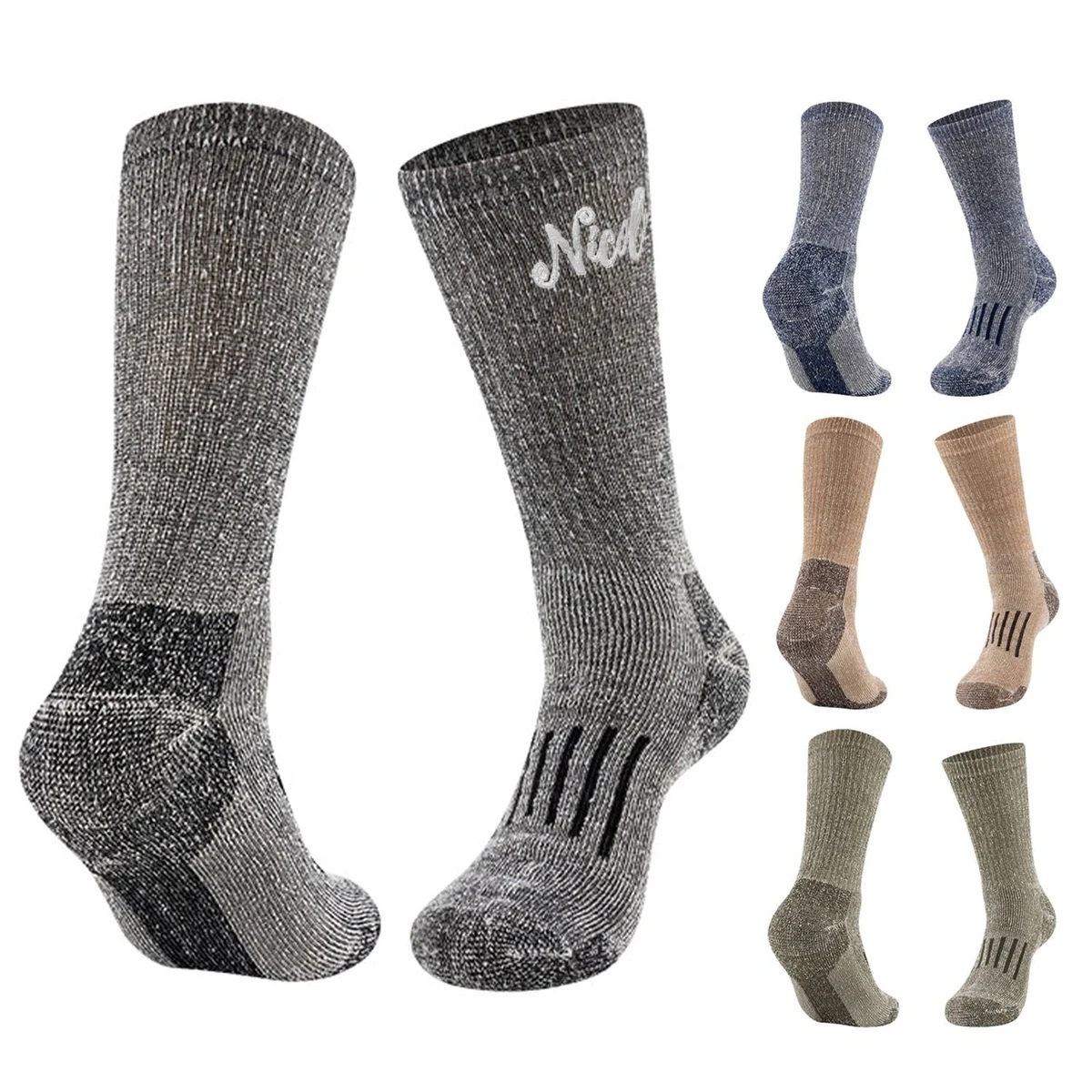 Unisex Moisture-Wicking Breathable Wool Ski Socks 1