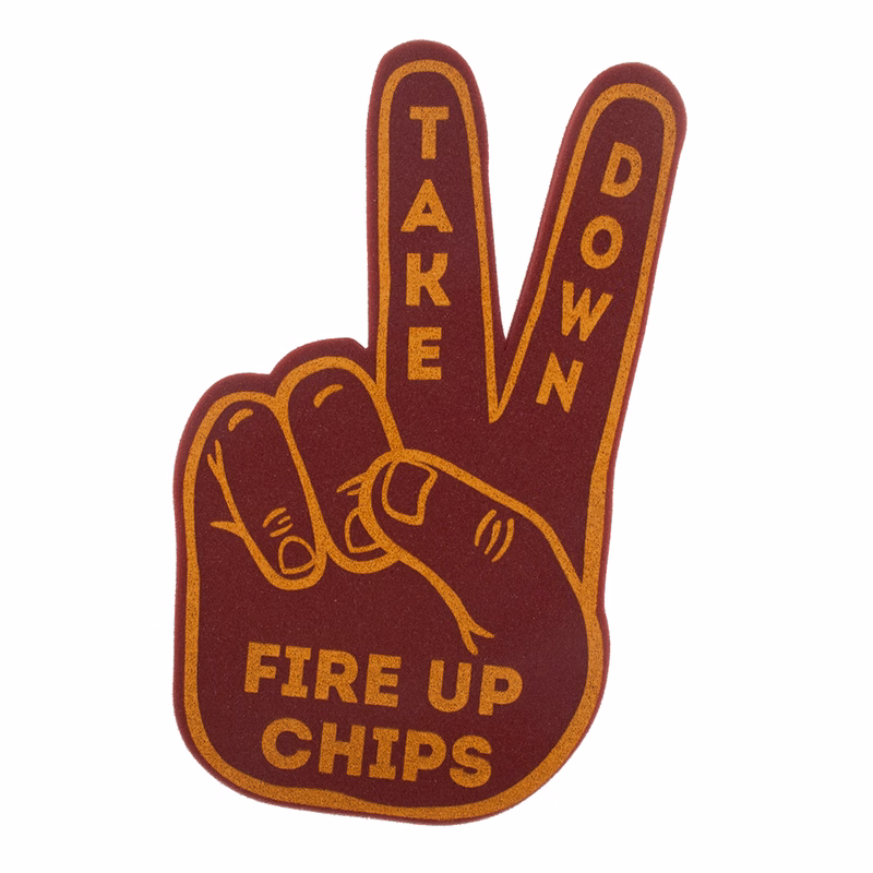 15" Peace/Victory Foam Mitt