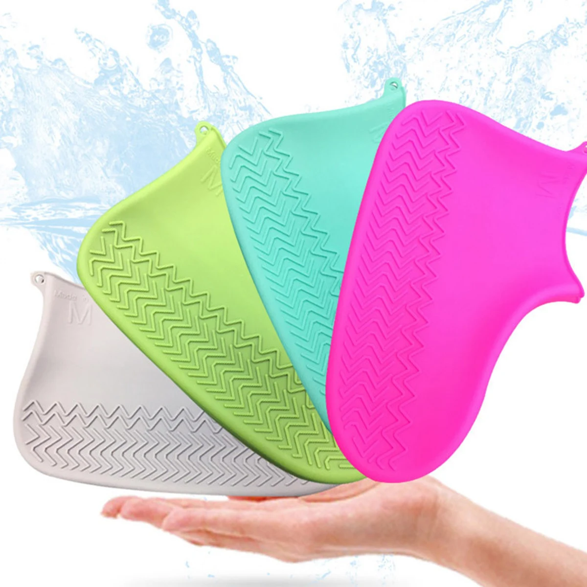 Silicone anti-skid boot waterproof shoe cover 1