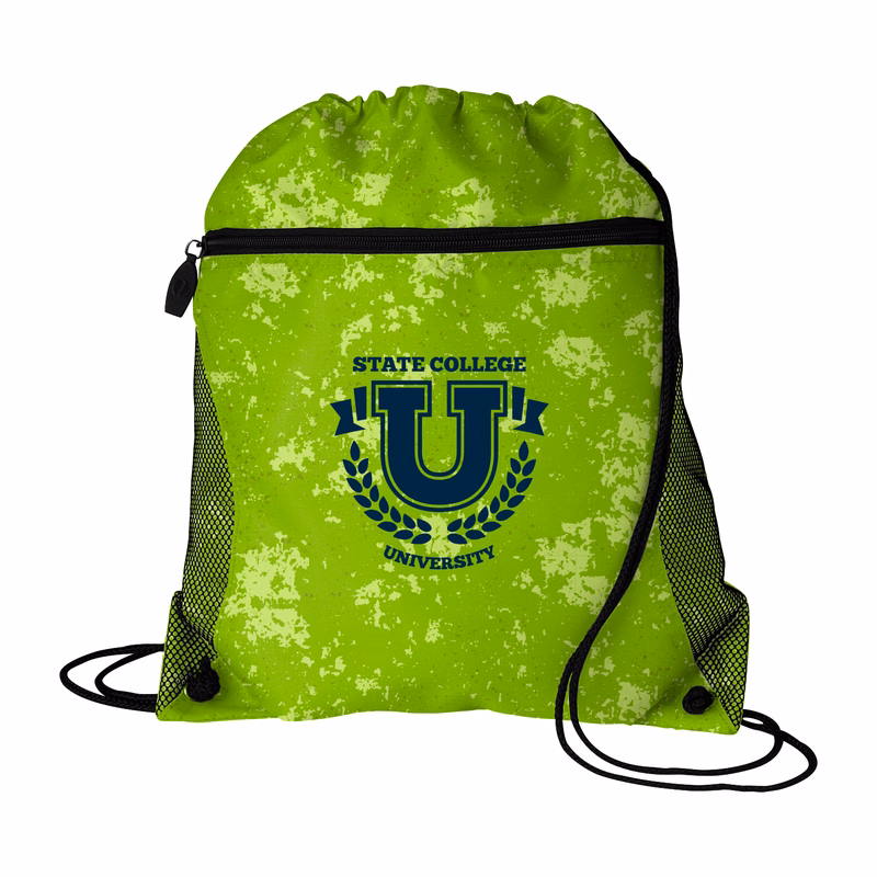 Good Value™ Distressed Printed Mesh Pocket Drawcord