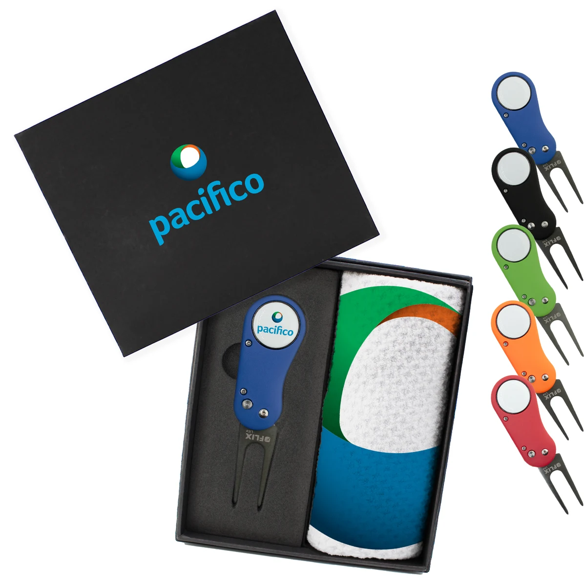 Golf Mini Presentation Box - Divot Tool & Towel 1