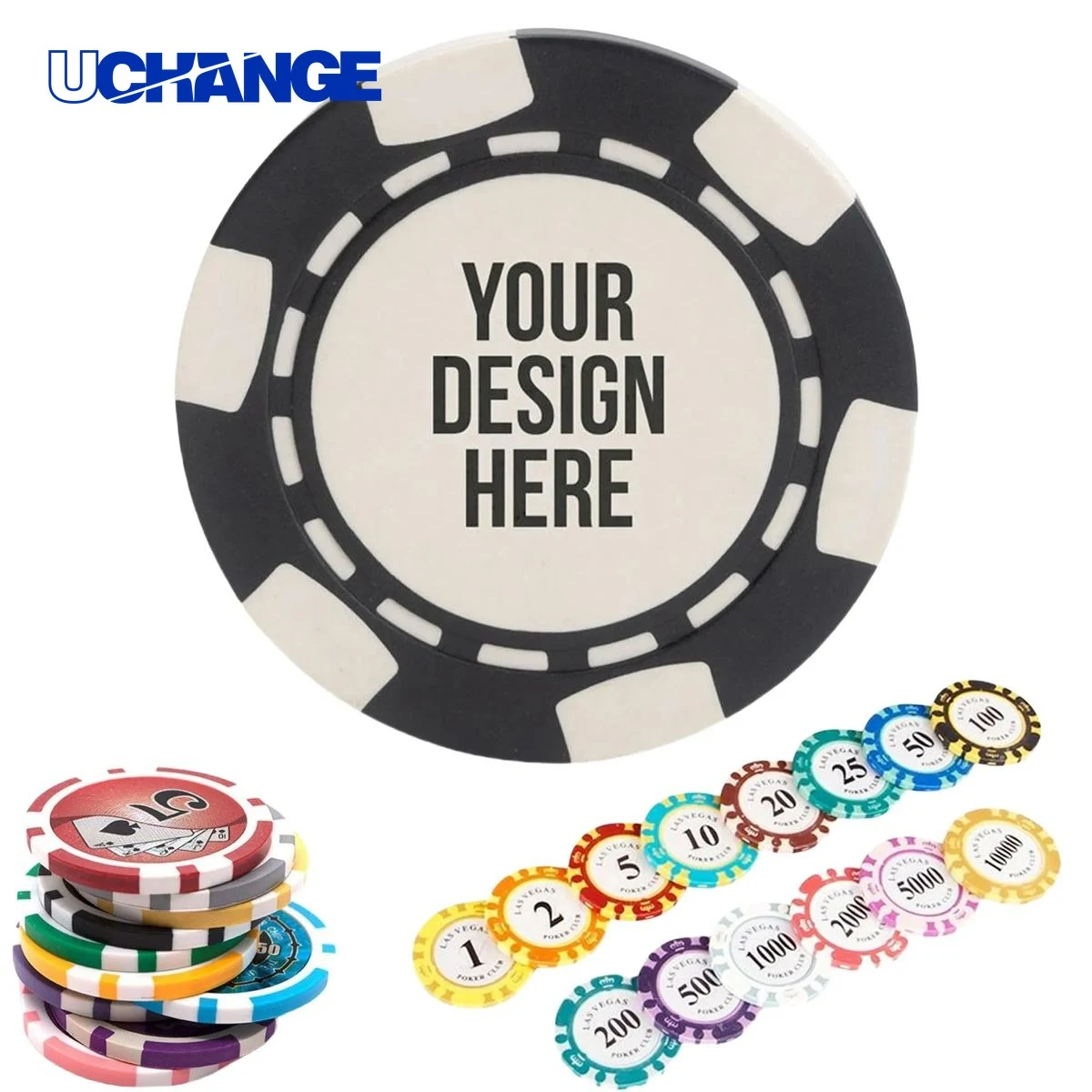 Custom Logo Plastic Poker Chip Set 1