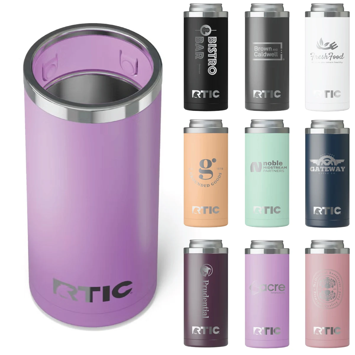 RTIC 12oz. Stainless Steel Skinny Can Coolers 1