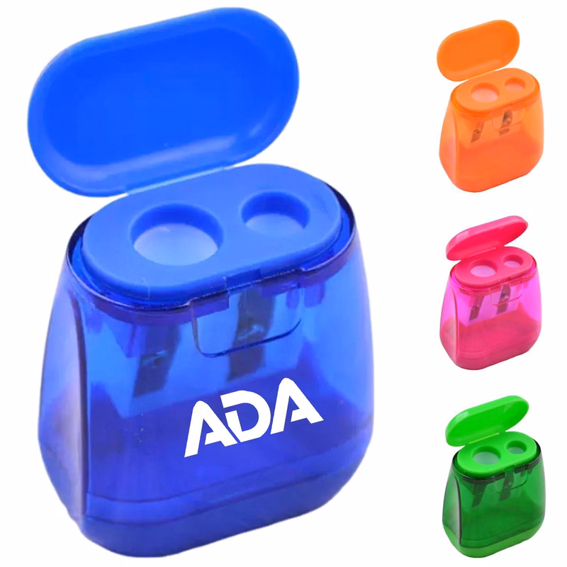 Manual Plastic Dual Holes Pencil Sharpener