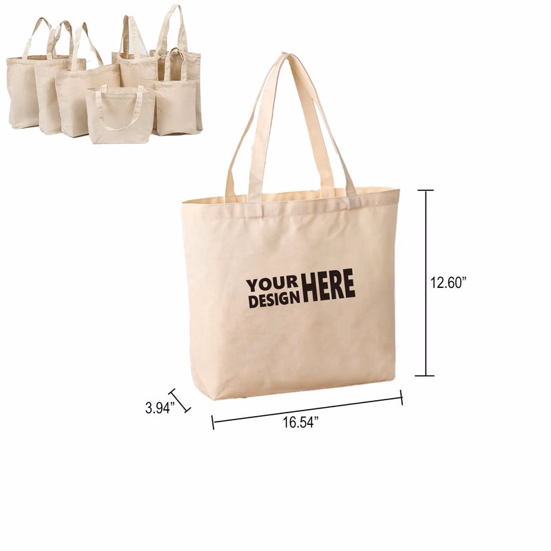Natural Cotton Canvas Boat Shopping Tote Bag MOQ100