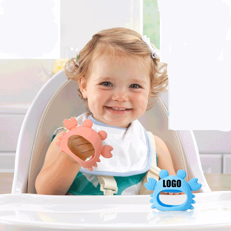 Silicone Hand Wrist Anti-Drop Baby Teether Teething Toys