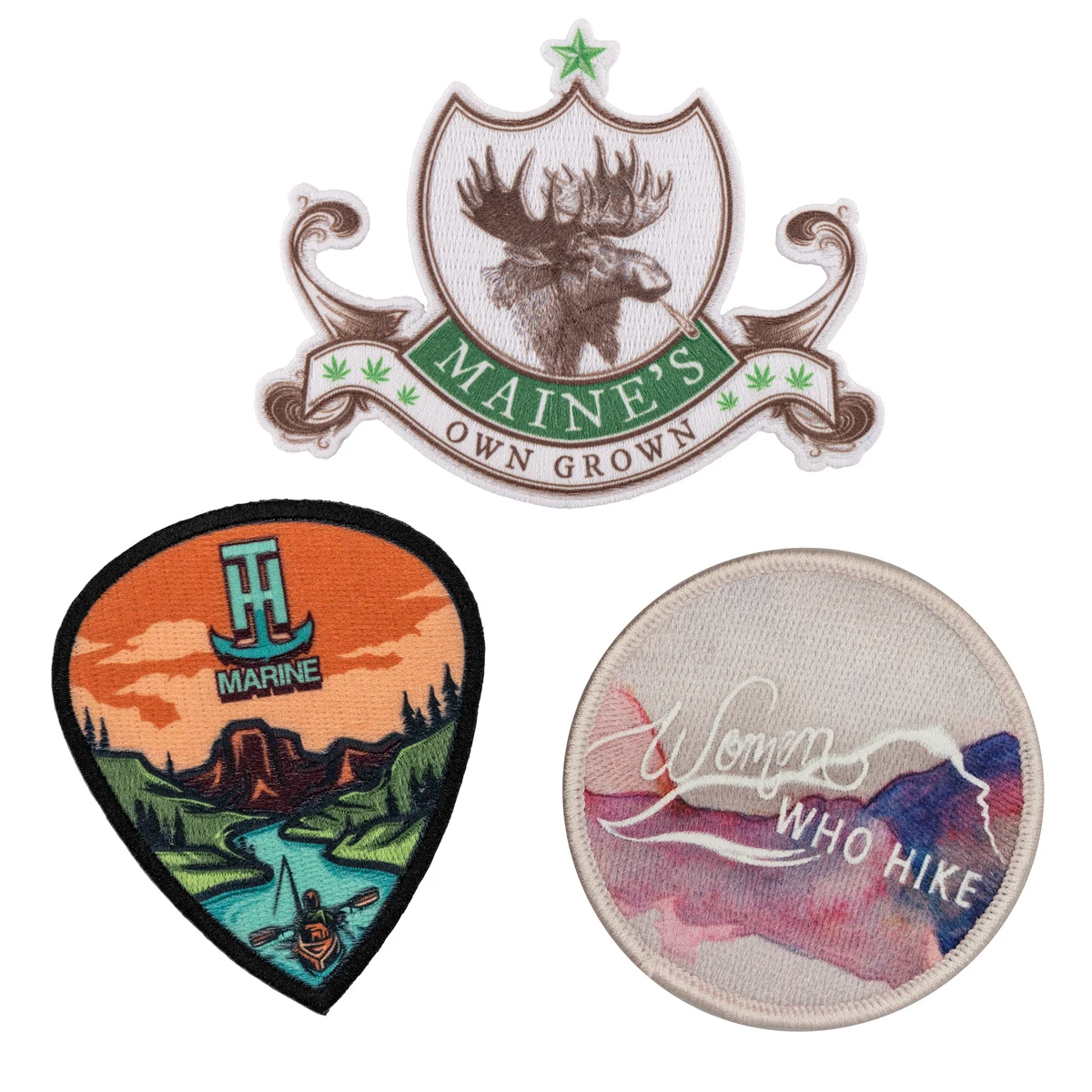 Custom Pin Pointe Embroidered Patch (3-1/2") 1