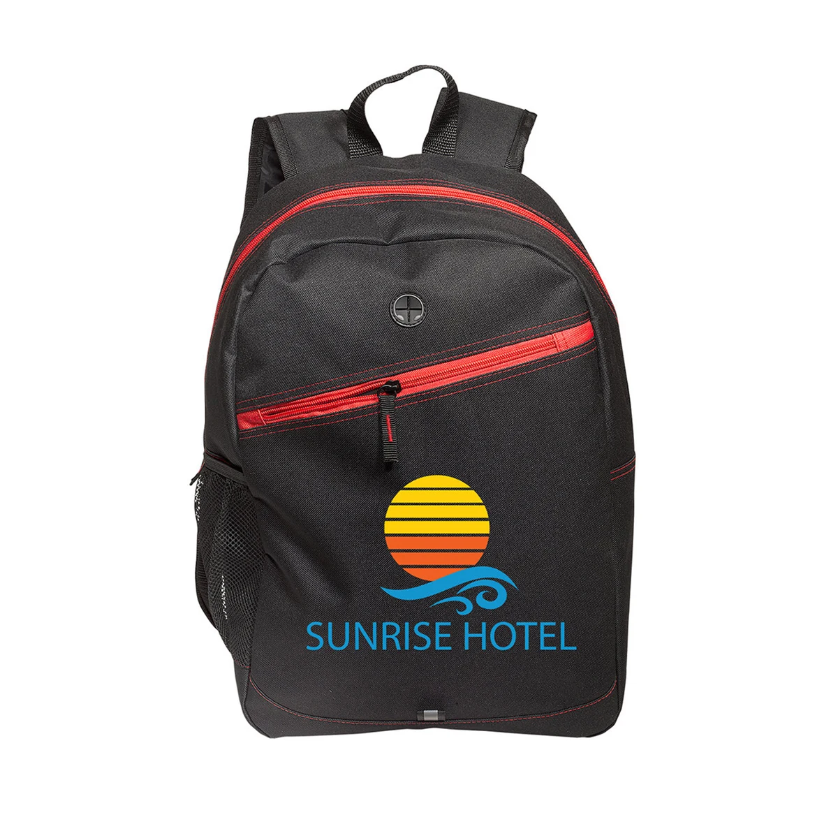 Front Zipper Color Laptop Backpack 1