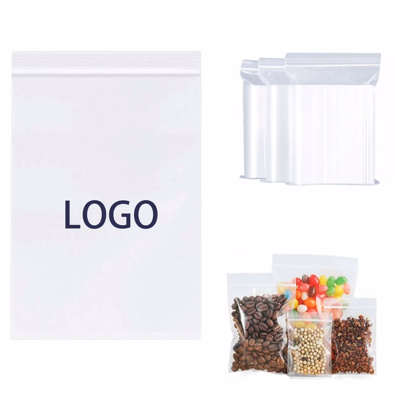 Resealable Ziplock Clear Storage Packaging Poly Bag