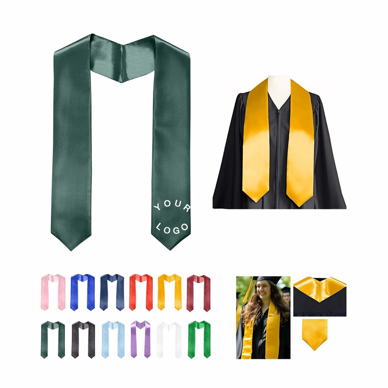 Elegant Satin Graduation Stole for Ceremonies or Events