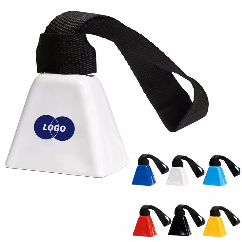 Metal Cheer Cowbell With Strap