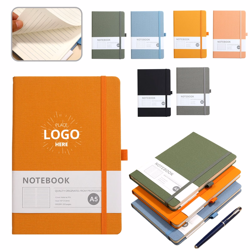 Strap Notebook With Pen Loop