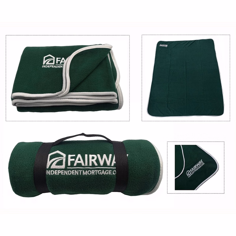 Custom Roll-Up Fleece Blanket