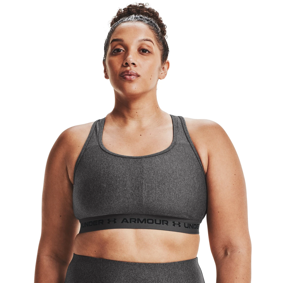 Armour Mid Crossback Heather Women's Sports Bra 1