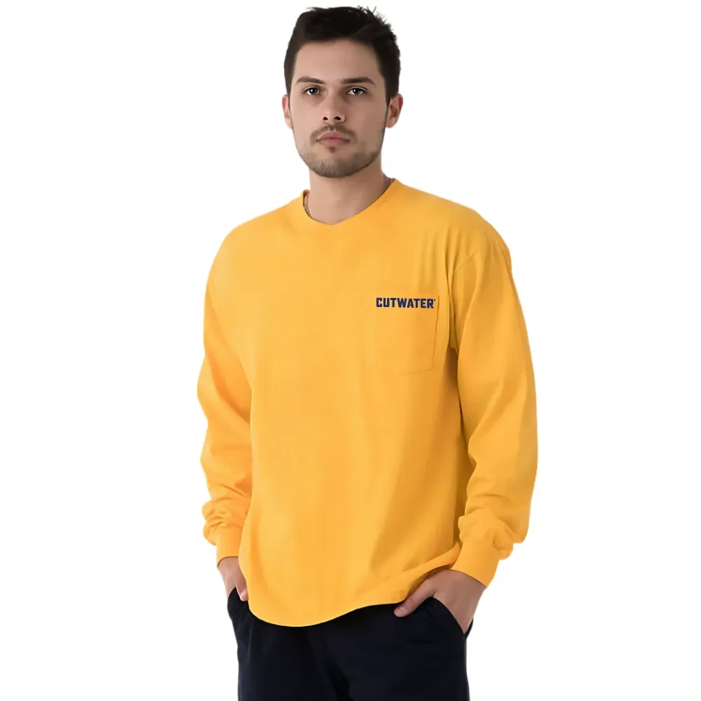 Long Sleeve Unisex Pocket Crew 1