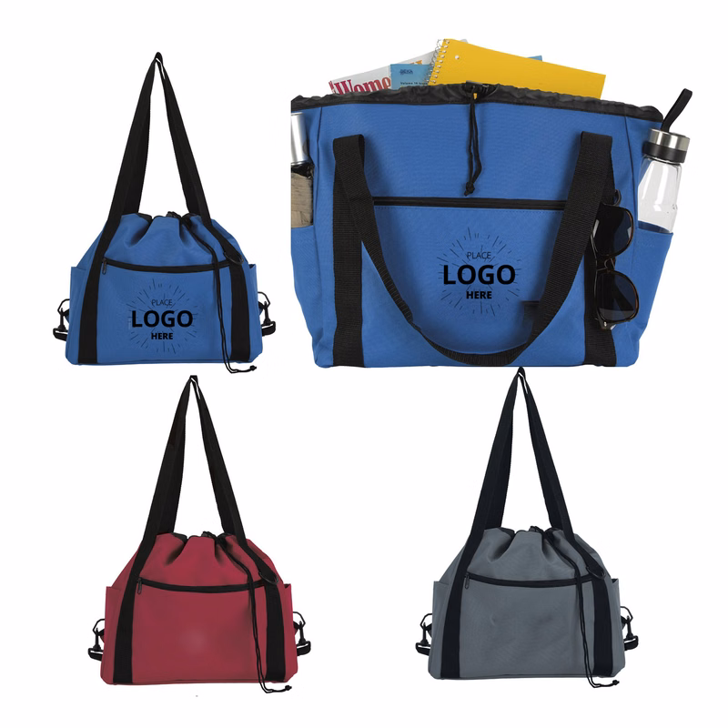 Drawstring Tote Shopping Bag