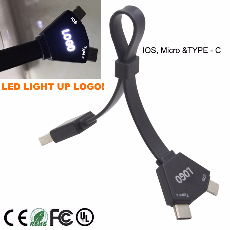 GlowLoop 3-in-1 Keychain Charger
