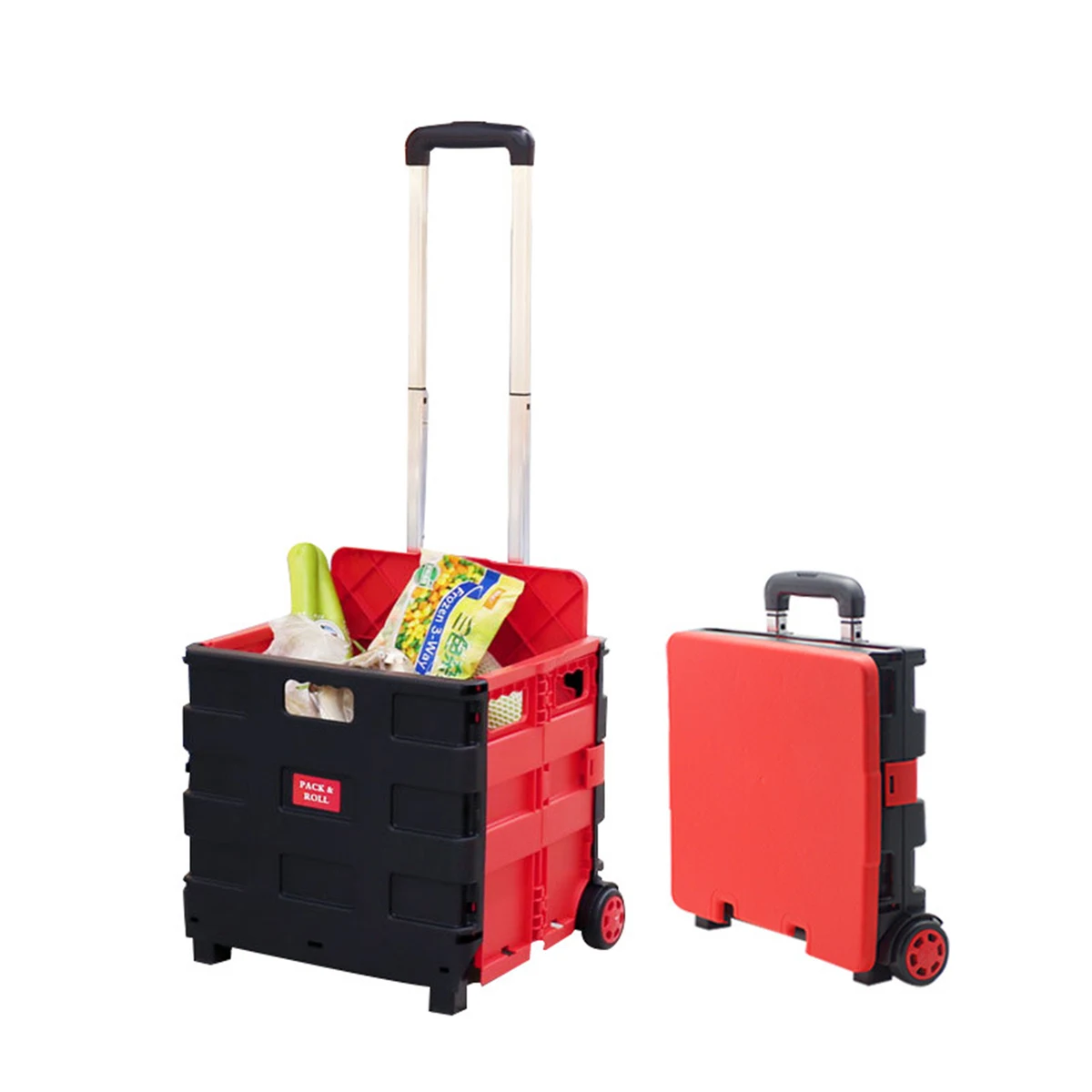 PP Foldable Shopping Cart With Handle 1